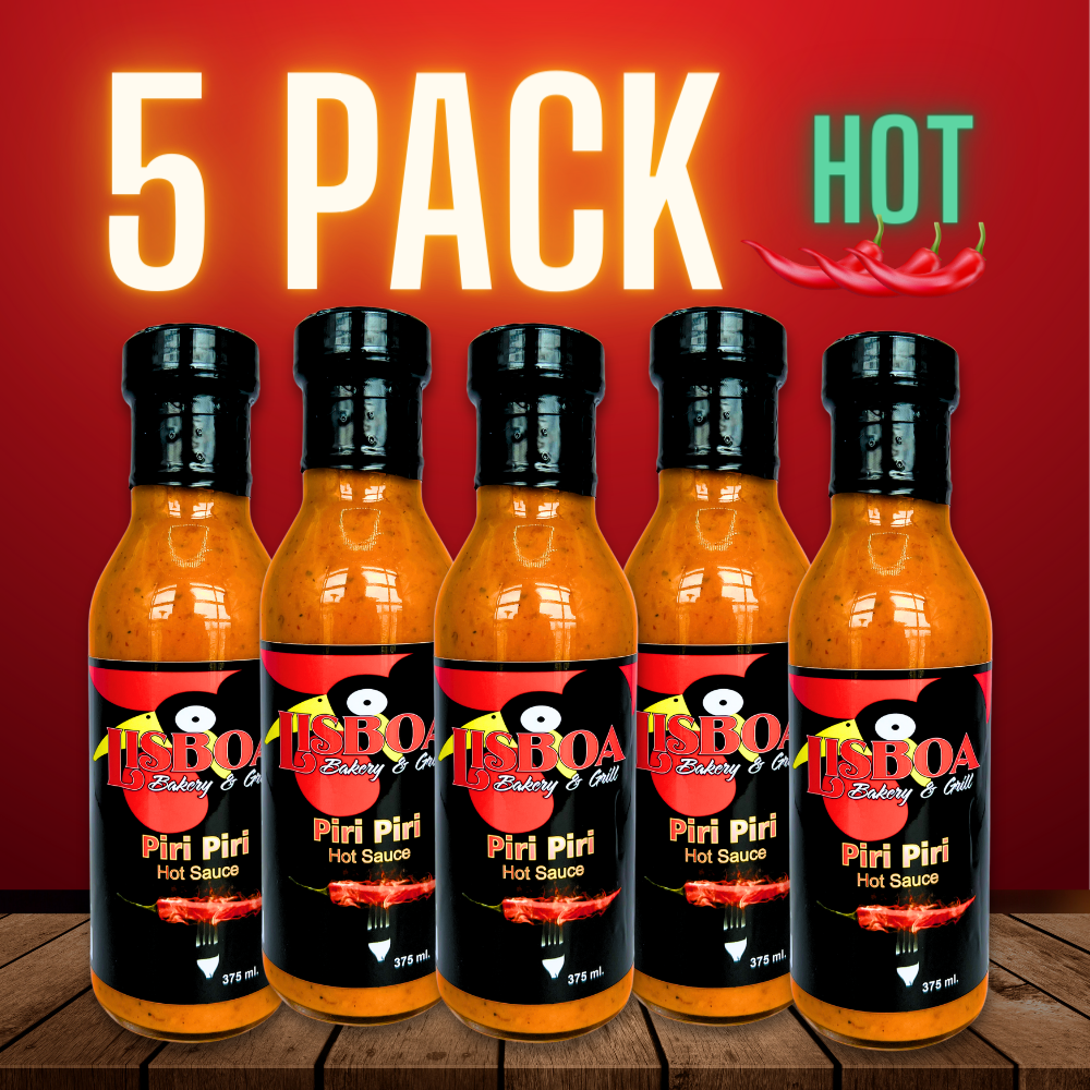 5 Pack - Piri Piri Hot Sauce