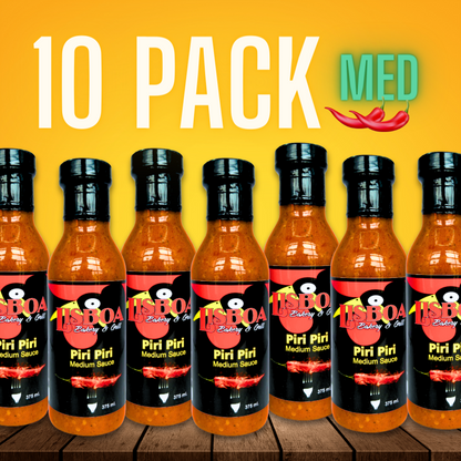 10 Pack - Piri Piri Medium Sauce