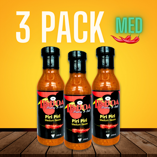 3 Pack - Piri Piri Medium Sauce