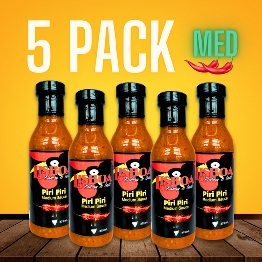 5 Pack - Piri Piri Medium Sauce